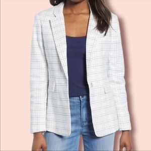 1.state windowpane 1 button blazer size 8